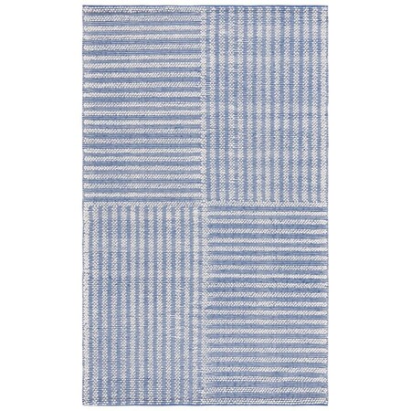 Safavieh 5 x 8 ft. Natura Hand Woven Rectangle Area Rug Ivory & Blue NAT227M-5
